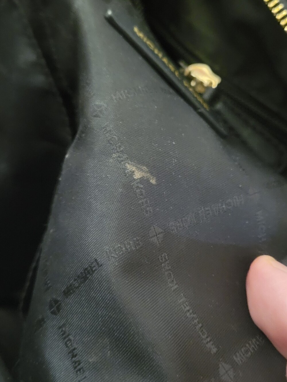 Michael Kors Black Satchel with Gold Hardware - Picture 4 of 5